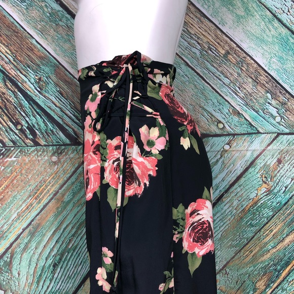 C4 - Band of Gypsies Wide Leg Side Tie Pants - S - Picture 3 of 6